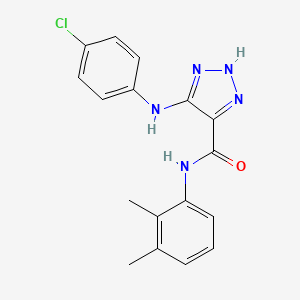 5-[(4-chlorophenyl)amino]-N-(2,3-dimethylphenyl)-1H-1,2,3-triazole-4-carboxamide