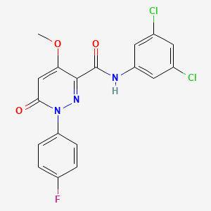 N-(3,5-dichlorophenyl)-1-(4-fluorophenyl)-4-methoxy-6-oxo-1,6-dihydropyridazine-3-carboxamide