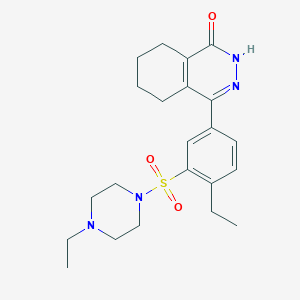 4-{4-ethyl-3-[(4-ethylpiperazin-1-yl)sulfonyl]phenyl}-5,6,7,8-tetrahydrophthalazin-1(2H)-one