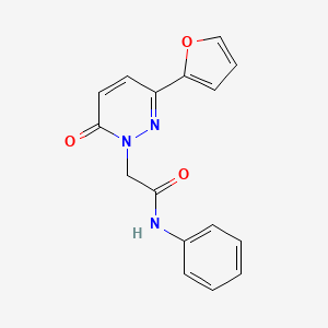 2-(3-(furan-2-yl)-6-oxopyridazin-1(6H)-yl)-N-phenylacetamide