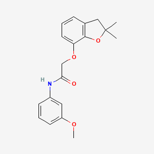 2-((2,2-dimethyl-2,3-dihydrobenzofuran-7-yl)oxy)-N-(3-methoxyphenyl)acetamide