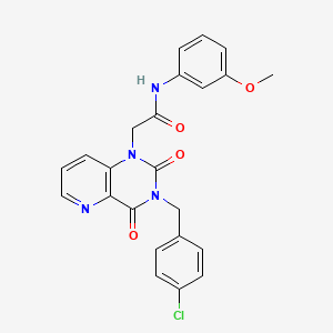 2-(3-(4-chlorobenzyl)-2,4-dioxo-3,4-dihydropyrido[3,2-d]pyrimidin-1(2H)-yl)-N-(3-methoxyphenyl)acetamide