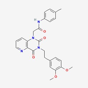 2-(3-(3,4-dimethoxyphenethyl)-2,4-dioxo-3,4-dihydropyrido[3,2-d]pyrimidin-1(2H)-yl)-N-(p-tolyl)acetamide