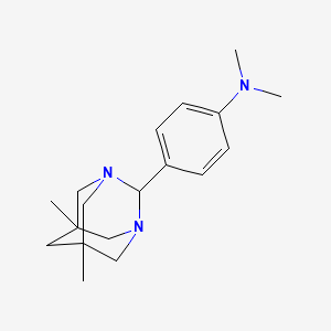 4-(5,7-dimethyl-1,3-diazatricyclo[3.3.1.1~3,7~]dec-2-yl)-N,N-dimethylaniline