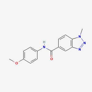 N-(4-methoxyphenyl)-1-methyl-1H-benzotriazole-5-carboxamide