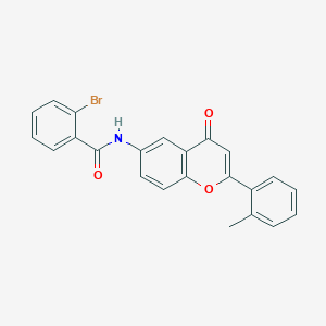 2-bromo-N-[2-(2-methylphenyl)-4-oxo-4H-chromen-6-yl]benzamide