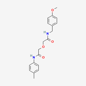 2-{2-[(4-methoxybenzyl)amino]-2-oxoethoxy}-N-(4-methylphenyl)acetamide