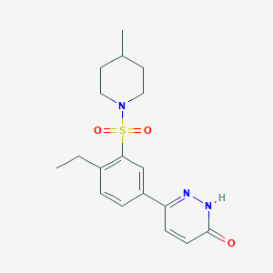 6-{4-ethyl-3-[(4-methylpiperidin-1-yl)sulfonyl]phenyl}pyridazin-3(2H)-one