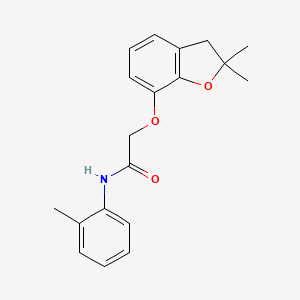 2-((2,2-dimethyl-2,3-dihydrobenzofuran-7-yl)oxy)-N-(o-tolyl)acetamide