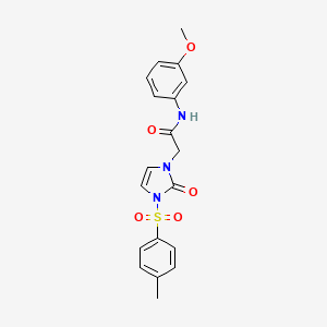 N-(3-methoxyphenyl)-2-(2-oxo-3-tosyl-2,3-dihydro-1H-imidazol-1-yl)acetamide