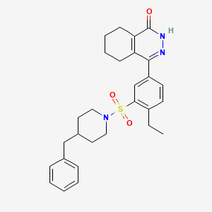 4-{3-[(4-benzylpiperidin-1-yl)sulfonyl]-4-ethylphenyl}-5,6,7,8-tetrahydrophthalazin-1(2H)-one