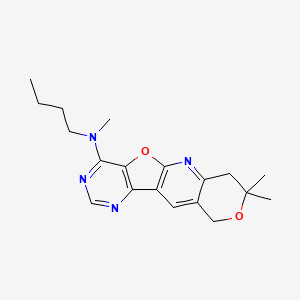 N-butyl-N,5,5-trimethyl-6,17-dioxa-2,12,14-triazatetracyclo[8.7.0.03,8.011,16]heptadeca-1(10),2,8,11(16),12,14-hexaen-15-amine