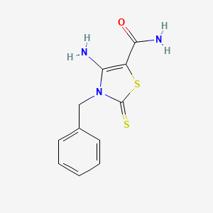 4-Amino-5-carbamyl-3-benzylthiazole-2(3H)-thione