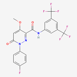 N-[3,5-bis(trifluoromethyl)phenyl]-1-(4-fluorophenyl)-4-methoxy-6-oxo-1,6-dihydropyridazine-3-carboxamide