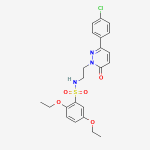 N-(2-(3-(4-chlorophenyl)-6-oxopyridazin-1(6H)-yl)ethyl)-2,5-diethoxybenzenesulfonamide