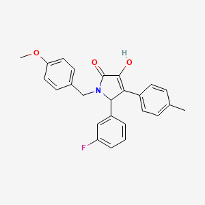 5-(3-fluorophenyl)-3-hydroxy-1-(4-methoxybenzyl)-4-(4-methylphenyl)-1,5-dihydro-2H-pyrrol-2-one