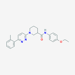 molecular formula C25H28N4O2 B11275537 N-(4-ethoxyphenyl)-1-[6-(2-methylphenyl)pyridazin-3-yl]piperidine-3-carboxamide 