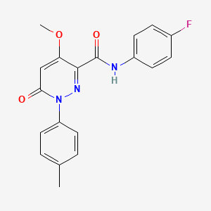 N-(4-fluorophenyl)-4-methoxy-1-(4-methylphenyl)-6-oxo-1,6-dihydropyridazine-3-carboxamide