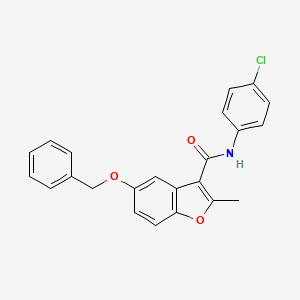 5-(benzyloxy)-N-(4-chlorophenyl)-2-methyl-1-benzofuran-3-carboxamide