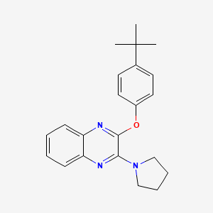 2-(4-Tert-butylphenoxy)-3-(pyrrolidin-1-yl)quinoxaline