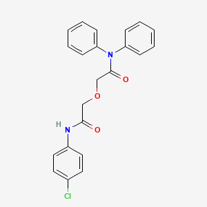 2-{2-[(4-chlorophenyl)amino]-2-oxoethoxy}-N,N-diphenylacetamide