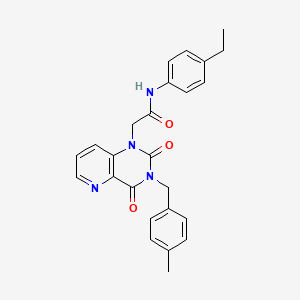 N-(4-ethylphenyl)-2-(3-(4-methylbenzyl)-2,4-dioxo-3,4-dihydropyrido[3,2-d]pyrimidin-1(2H)-yl)acetamide