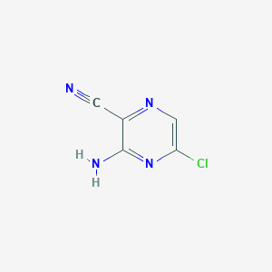 molecular formula C5H3ClN4 B112756 3-氨基-5-氯吡嗪-2-腈 CAS No. 54632-11-0