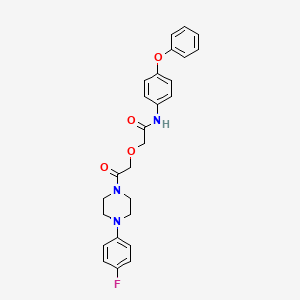 2-{2-[4-(4-fluorophenyl)piperazin-1-yl]-2-oxoethoxy}-N-(4-phenoxyphenyl)acetamide