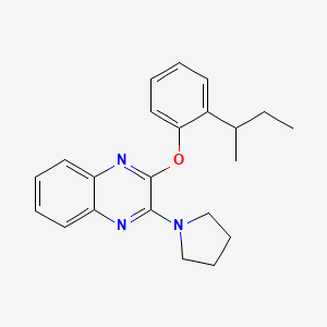 2-[2-(Butan-2-yl)phenoxy]-3-(pyrrolidin-1-yl)quinoxaline