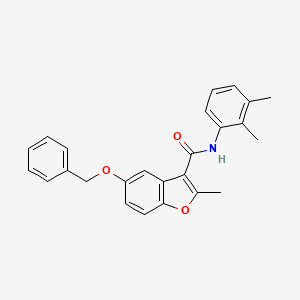 molecular formula C25H23NO3 B11275648 5-(benzyloxy)-N-(2,3-dimethylphenyl)-2-methyl-1-benzofuran-3-carboxamide 