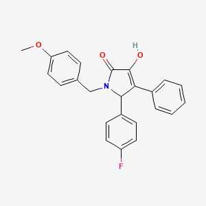 5-(4-fluorophenyl)-3-hydroxy-1-(4-methoxybenzyl)-4-phenyl-1,5-dihydro-2H-pyrrol-2-one