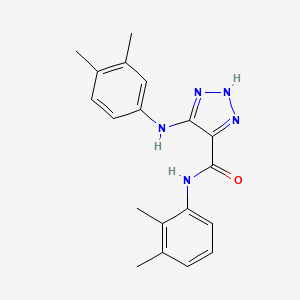 molecular formula C19H21N5O B11275694 N-(2,3-dimethylphenyl)-5-[(3,4-dimethylphenyl)amino]-1H-1,2,3-triazole-4-carboxamide 