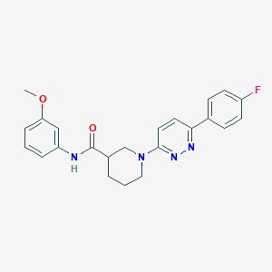 molecular formula C23H23FN4O2 B11275696 1-[6-(4-fluorophenyl)pyridazin-3-yl]-N-(3-methoxyphenyl)piperidine-3-carboxamide 