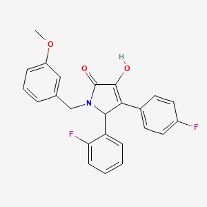 5-(2-fluorophenyl)-4-(4-fluorophenyl)-3-hydroxy-1-(3-methoxybenzyl)-1,5-dihydro-2H-pyrrol-2-one