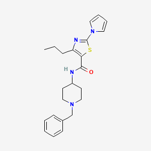 N-(1-benzylpiperidin-4-yl)-4-propyl-2-(1H-pyrrol-1-yl)-1,3-thiazole-5-carboxamide