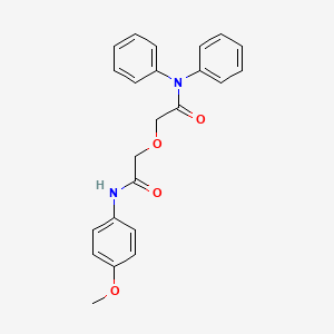 2-{2-[(4-methoxyphenyl)amino]-2-oxoethoxy}-N,N-diphenylacetamide