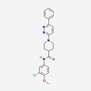 N-(3-chloro-4-methoxyphenyl)-1-(6-phenylpyridazin-3-yl)piperidine-4-carboxamide