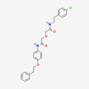 molecular formula C26H27ClN2O4 B11275772 2-(2-{[2-(4-chlorophenyl)ethyl]amino}-2-oxoethoxy)-N-[4-(2-phenylethoxy)phenyl]acetamide 