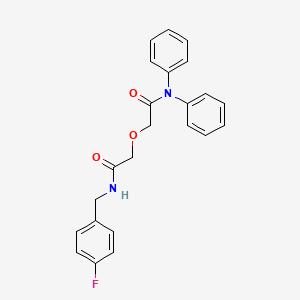 2-{2-[(4-fluorobenzyl)amino]-2-oxoethoxy}-N,N-diphenylacetamide