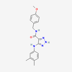 5-[(3,4-dimethylphenyl)amino]-N-(4-methoxybenzyl)-1H-1,2,3-triazole-4-carboxamide