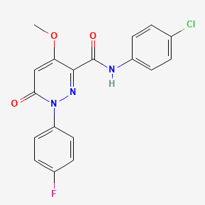 N-(4-chlorophenyl)-1-(4-fluorophenyl)-4-methoxy-6-oxo-1,6-dihydropyridazine-3-carboxamide