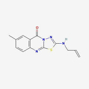 2-(allylamino)-7-methyl-5H-[1,3,4]thiadiazolo[2,3-b]quinazolin-5-one