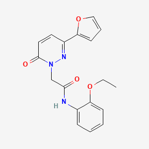 molecular formula C18H17N3O4 B11275899 N-(2-Ethoxy-phenyl)-2-(3-furan-2-yl-6-oxo-6H-pyridazin-1-yl)-acetamide 