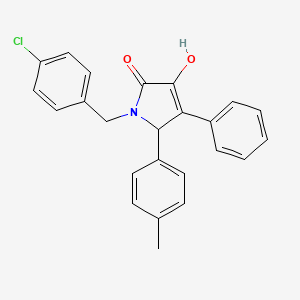 1-(4-chlorobenzyl)-3-hydroxy-5-(4-methylphenyl)-4-phenyl-1,5-dihydro-2H-pyrrol-2-one