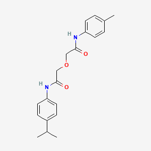 molecular formula C20H24N2O3 B11275960 2-{2-[(4-methylphenyl)amino]-2-oxoethoxy}-N-[4-(propan-2-yl)phenyl]acetamide 