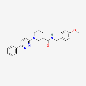 N-(4-methoxybenzyl)-1-(6-(o-tolyl)pyridazin-3-yl)piperidine-3-carboxamide