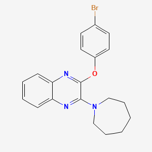 2-(Azepan-1-yl)-3-(4-bromophenoxy)quinoxaline