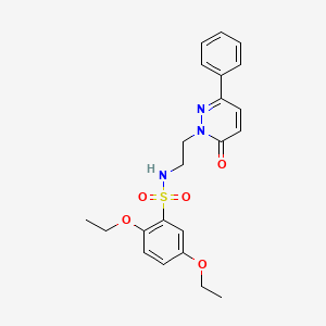 2,5-diethoxy-N-(2-(6-oxo-3-phenylpyridazin-1(6H)-yl)ethyl)benzenesulfonamide