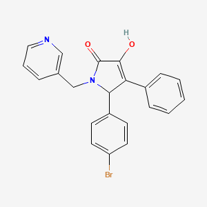 5-(4-bromophenyl)-3-hydroxy-4-phenyl-1-(pyridin-3-ylmethyl)-1,5-dihydro-2H-pyrrol-2-one