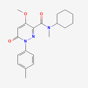 N-cyclohexyl-4-methoxy-N-methyl-6-oxo-1-(p-tolyl)-1,6-dihydropyridazine-3-carboxamide